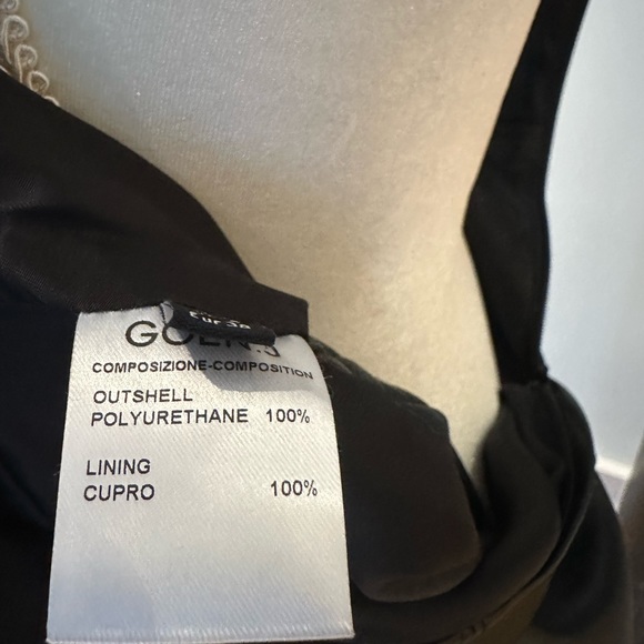 Black vegan leather top size medium (6). - Picture 7 of 8